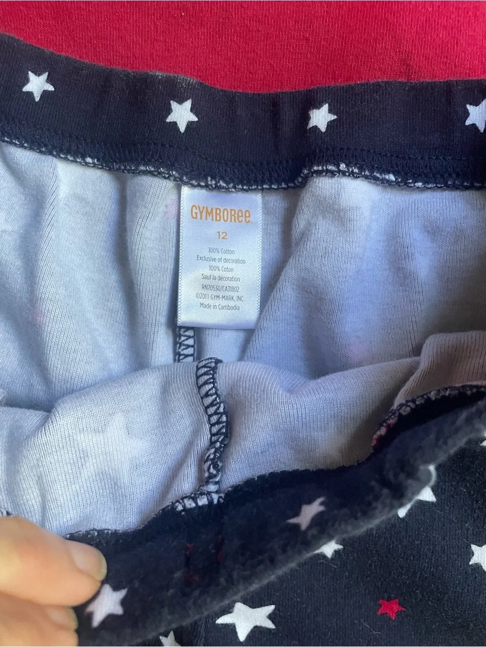 Gymboree girls size 12, 2 pc. tank top & shorts - red, white &blue stars